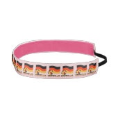 ドイツ国旗とサッカーボールグレイ縁ど アスレチックヘッドバンド (右)