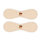 ドイツ国旗とサッカーボールグレイ縁ど 野球ボール (パネル)