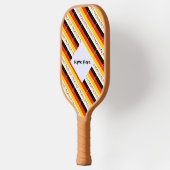 ドイツ国旗とドイツ国旗のタイル貼り ピックルボールラケット (左)