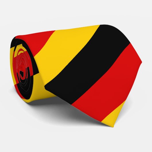 ドイツ国旗とドイツ旅行、休日/スポーツファン ネクタイ (ロール)