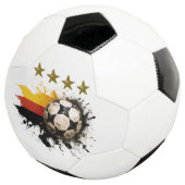 ドイツ国旗と四つの金の星を持つサッカーボール サッカーボール (3/4)