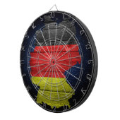 ドイツ国旗と地図 ダーツボード (正面右)