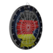 ドイツ国旗と地図 ダーツボード (正面左)