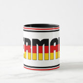 ドイツ国旗と愛国的なコーヒー マグカップ (中央)