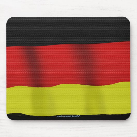 ドイツ国旗と愛国的世界の国旗マウスパッド マウスパッド (正面)