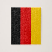 ドイツ国旗と愛国者 – ドイツ/スポーツファン ジグソーパズル (縦)