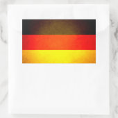 ドイツ国旗にキスした日 長方形シール (バッグ)