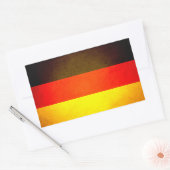 ドイツ国旗にキスした日 長方形シール (封筒)