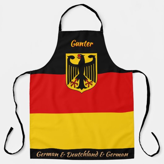 ドイツ国旗のエプロン,ドイツ,ドイッチシェフキッチン エプロン (正面)