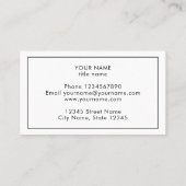 ドイツ国旗のカスタム名刺テンプレート 名刺 (裏面)