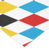 ドイツ国旗のカラーズブルーダイヤモンドオクトーバーフェスト テーブルクロス (アングル)