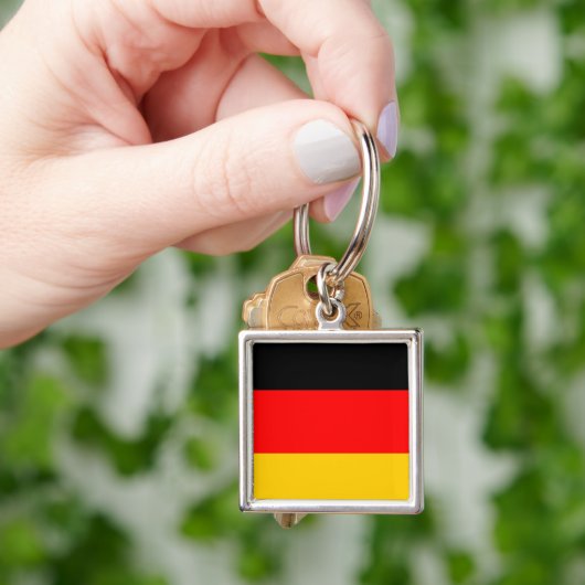 ドイツ国旗のキーチェーン キーホルダー (手)