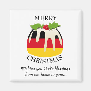 ドイツ国旗のクリスマスプリン磁石 マグネット