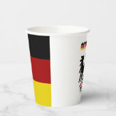 ドイツ国旗のコートを施した腕紙カップ 紙コップ (左)