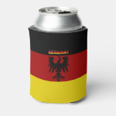 ドイツ国旗のコート 缶クーラー (缶裏面)