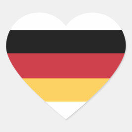 ドイツ国旗のシール ハートシール