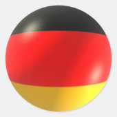 ドイツ国旗のシール ラウンドシール (正面)