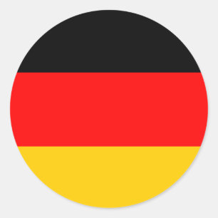 ドイツ国旗のシール ラウンドシール