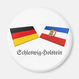 ドイツ国旗のタイル・シュレスウィヒ=ホルシュタイン マグネット