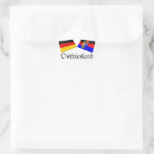 ドイツ国旗のタイル ラウンドシール (バッグ)