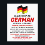 ドイツ国旗のデザイン、ドイツ語コース広告 チラシ<br><div class="desc">ドイツ国旗のデザイン、ドイツ語コー広告スのフライヤーBy The Business Card Store.</div>