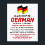ドイツ国旗のデザイン、ドイツ語コース広告 チラシ<br><div class="desc">ドイツ国旗のデザイン、ドイツ語コー広告スのフライヤーBy The Business Card Store.</div>
