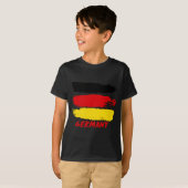 ドイツ国旗のデザイン Tシャツ (正面フル)