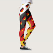ドイツ国旗のハート模様が大好きおもしろい レギンス (右)