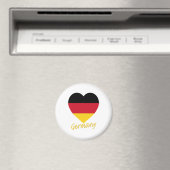 ドイツ国旗のハート マグネット (インサイチュ (食洗機))