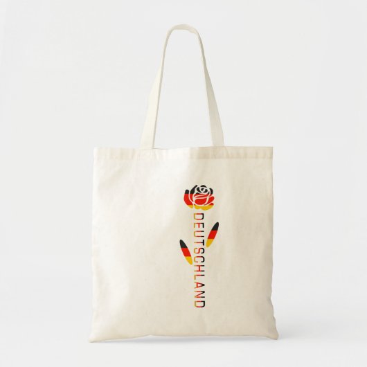 ドイツ国旗のバラ トートバッグ (正面)