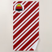 ドイツ国旗のビーチタオル ビーチタオル (正面)