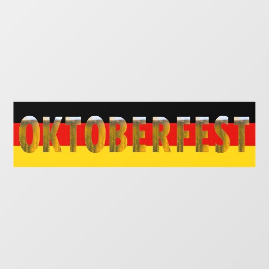 ドイツ国旗のビールフェスティバルオクトーバーフェスト ウィンドウサイン (シート)