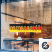 ドイツ国旗のビールフェスティバルオクトーバーフェスト ウィンドウサイン (カフェ窓)