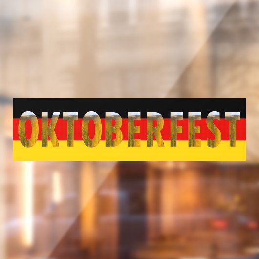ドイツ国旗のビールフェスティバルオクトーバーフェスト ウィンドウサイン (シート2)