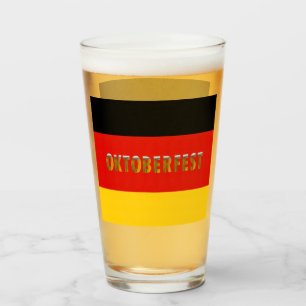ドイツ国旗のビールフェスティバルオクトーバーフェスト タンブラーグラス