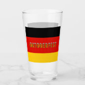 ドイツ国旗のビールフェスティバルオクトーバーフェスト タンブラーグラス (正面)