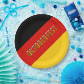 ドイツ国旗のビールフェスティバルオクトーバーフェスト ペーパープレート (パーティー)