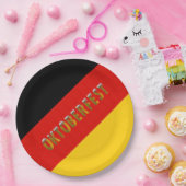 ドイツ国旗のビールフェスティバルオクトーバーフェスト ペーパープレート (パーティー)