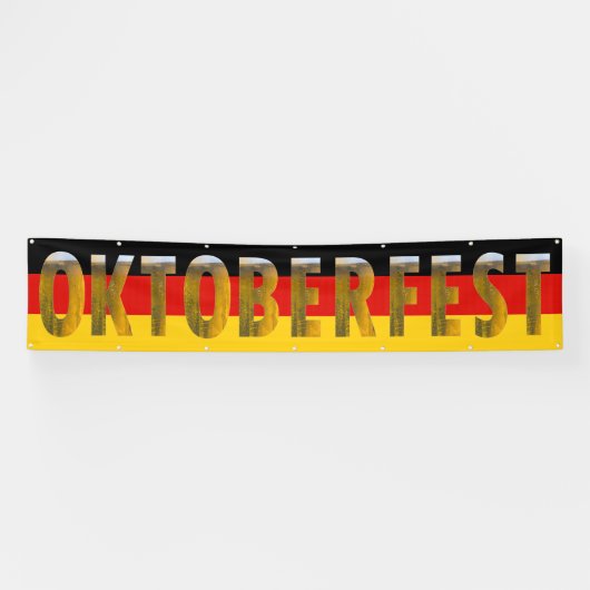 ドイツ国旗のビールフェスティバルオクトーバーフェスト 横断幕 (横)
