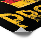 ドイツ国旗のビール愛好家オクトーバーフェスト ポスター (角)