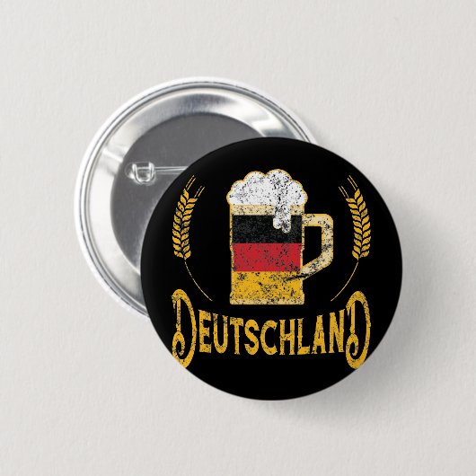 ドイツ国旗のビール愛好家オクトーバーフェスト 缶バッジ (正面&裏面)