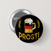 ドイツ国旗のビール愛好家オクトーバーフェスト 缶バッジ (正面&裏面)