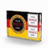 ドイツ国旗のフォトブロック&ドイツのガラスフレーム フォトブロック (右)