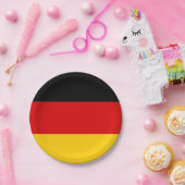 ドイツ国旗のプレート、パーティー、スポーツ、ドイツ ペーパープレート (パーティー)