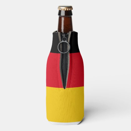 ドイツ国旗のプロスト漫画応援ビール ボトルクーラー (ボトル裏面)