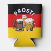 ドイツ国旗のプロスト漫画応援ビール 缶クーラー (正面)
