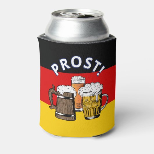 ドイツ国旗のプロスト漫画応援ビール 缶クーラー (缶裏面)