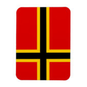 ドイツ国旗のマグネット – 北欧クロス マグネット (縦)