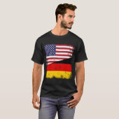 ドイツ国旗のヴィンテージドイツ(USA) Tシャツ (正面フル)