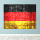 ドイツ国旗のヴィンテージ キャンバスプリント (インサイチュ (ウッドフロア))